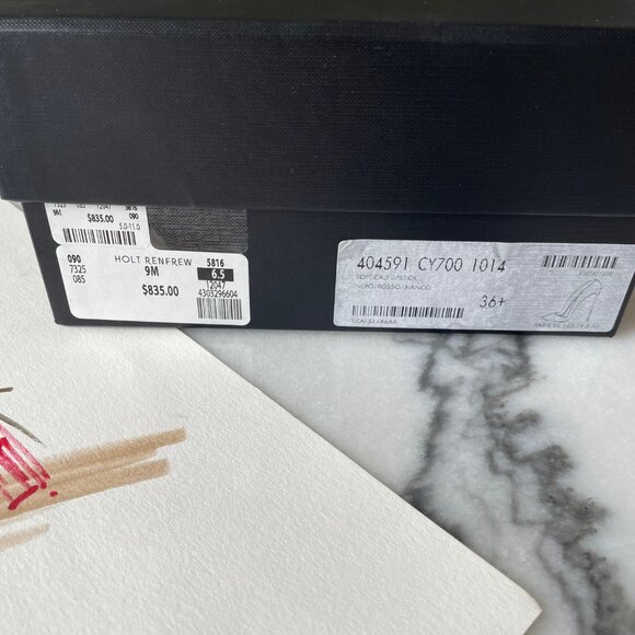 Saint Laurent Lipstick Print Leather Pumps - Picture 3 of 15